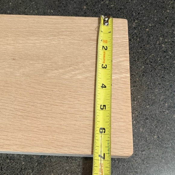 New floating wood shelf approx 7x7 European white oak - Picture 11 of 12